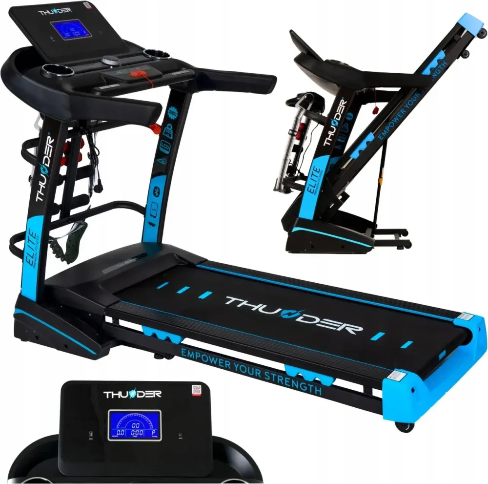 Беговая дорожка Thunder Elite Ds Black Blue Киев - изображение 1