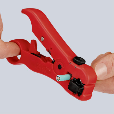 Знімач ізоляції KNIPEX для коаксіального і дата-кабелю (16 60 06 SB) Вінниця - фото 5