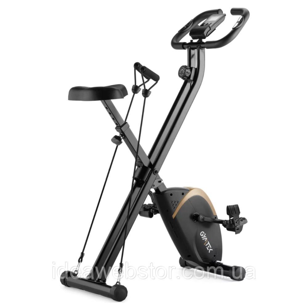 Велотренажер магнітний Gymtek FX800 з еспандерами для дому тренажер для схуднення кардіотренувань і зміцнення м'язів Київ - фото 12