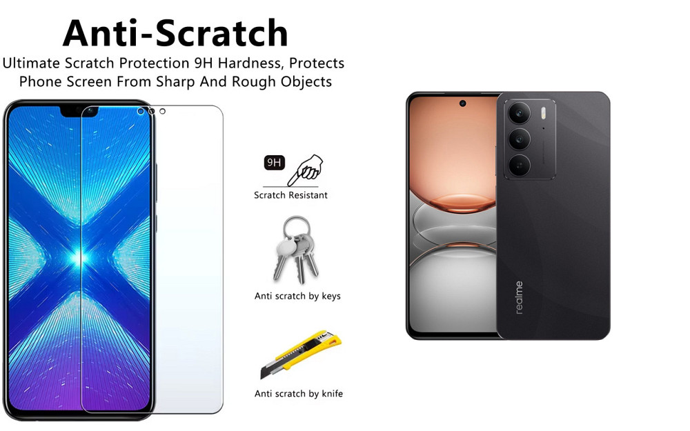 Защитное стекло NeoGlass для realme C75 – ультрапрозрачное и устойчивое Киев - изображение 1