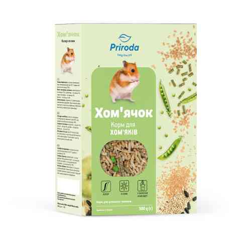 Корм Природа Хом’ячок Колор ензим для хом’яків та дрібних декоративних гризунів 500 г Київ