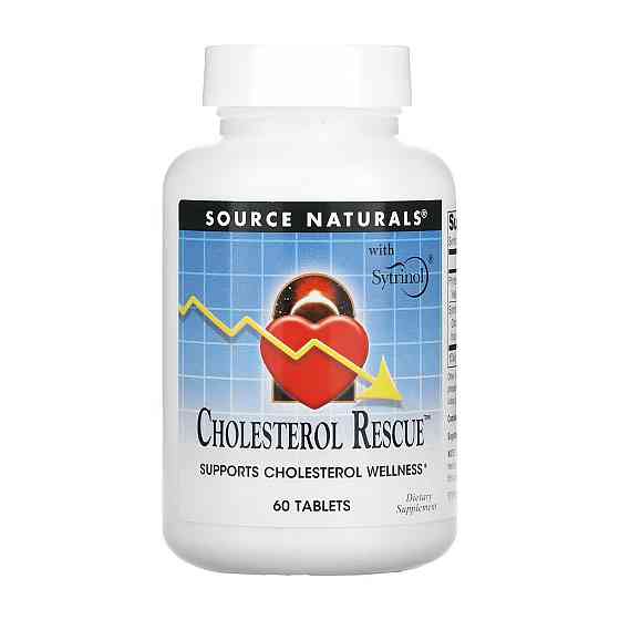 Для зниження рівня холестерину Source Naturals Cholesterol Rescue 604 мг 60 таблеток Луцьк