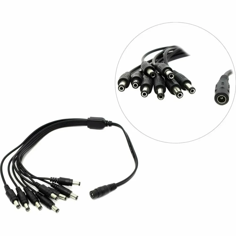 Сплітер розгалужувач живлення 1x8, 5.5x2.1мм CCTV на 8 камер відеоспостереження Киев - изображение 4