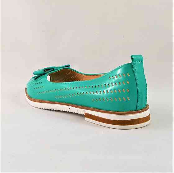 . Жіночі Балетки Літні Бірюзові Мокасини Туфлі (розміри: 38) — 11 Дніпро