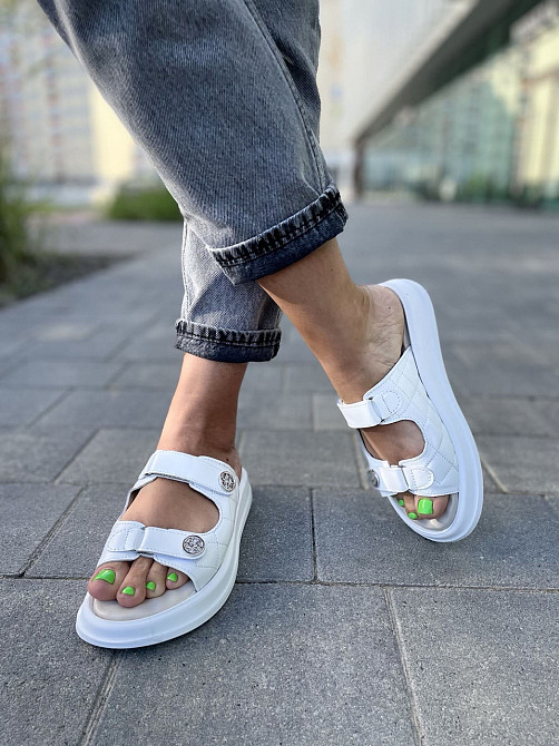 Шльопанці жіночі натуральна шкіра 36р. Коломыя - изображение 4