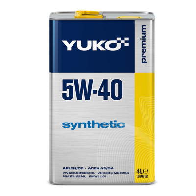 Моторное масло Yuko SYNTHETIC 5W-40 4л (4820070241167) Винница - изображение 1