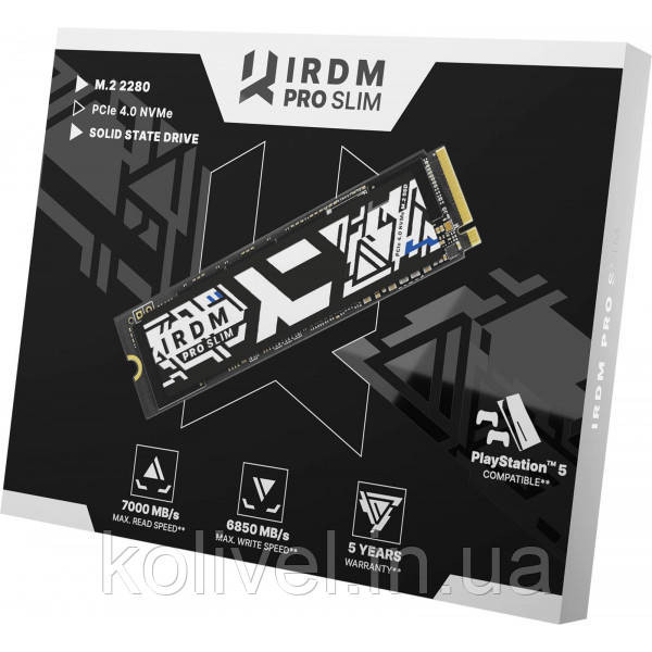 SSD 1TB IRDM PRO SLIM M.2 2280 PCIe 4x4 NVMe (IRP-SSDPR-P44S-1K0-80#) Київ - фото 3