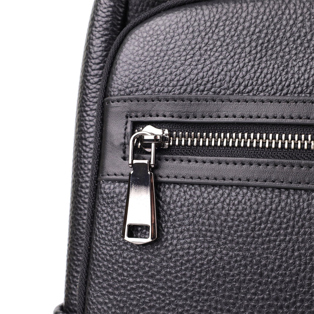 Міський рюкзак унісекс з натуральної шкіри Vintage 23046 Чорний Київ - фото 10