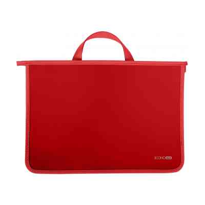 Папка - портфель Economix А4 пластиковий на блискавці, 2 відділення, червоний (E31630-03) Вінниця