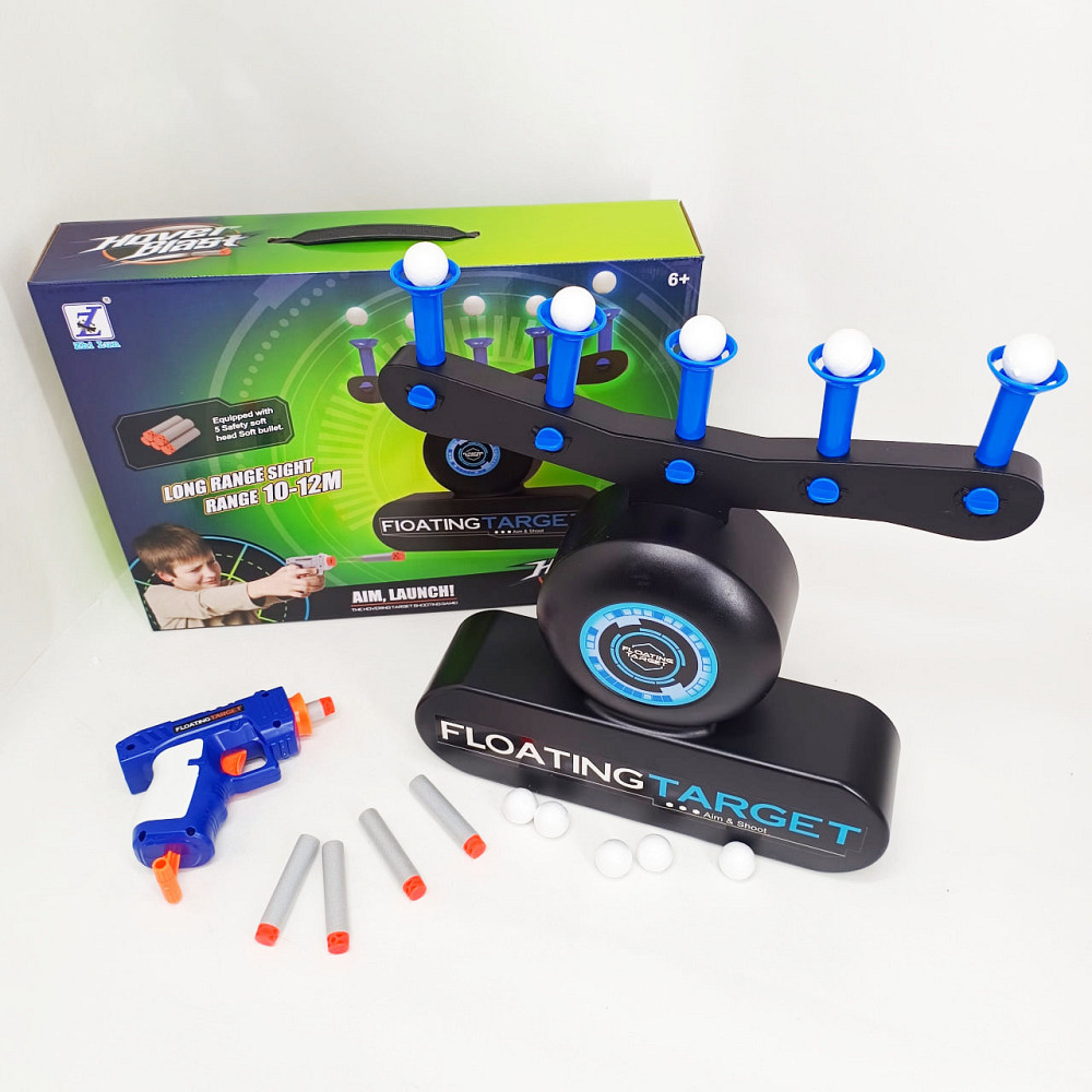 Игровой набор Воздушный тир Ховербласт/стрельба по парящим мишеням (Летающие мишени), бластер и 5 пуль XN-18 Львов - изображение 7