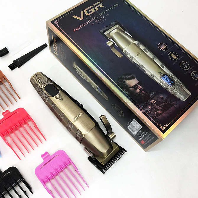 Акумуляторна машинка для стрижки CF-390 VGR V-036 Київ - фото 9