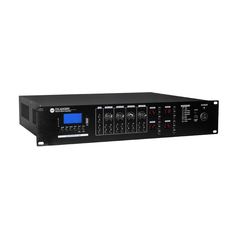 Матричний мікшуючий підсилювач CMX PA-4240MX, 4 зони, 19