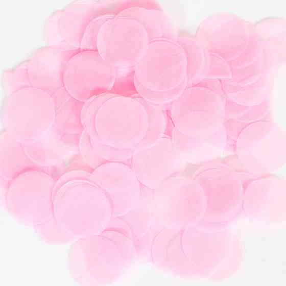 Конфетти кружки из бумаги 10 г 25 мм розовый Киев