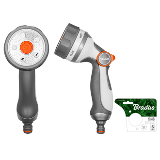Поливочный пистолет металлический 5 режимов WL-EN55M BRADAS Польша Киев - изображение 1
