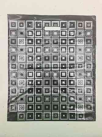 Пакет із прорізною ручкою (40*48)"Elite" Квадрати "Леомі (50 шт.) Харків