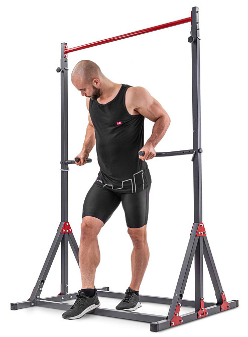 Підлоговий турнік із регульованою висотою багатофункціональний до 200 кг бруси для дому та спортзалу HS-1015K Київ - фото 9