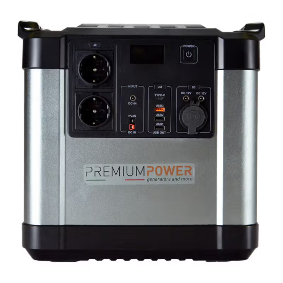 Портативна зарядна станція PremiumPower PB2000N : 2/4 кВт, 3,7 V, 600 Ач (PB2000N) Київ