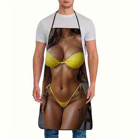 Фартух для жінок з приколом – пляжна красуня 72 на 53 см різнобарвний Київ