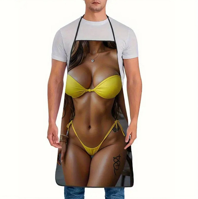 Фартух для жінок з приколом – пляжна красуня 72 на 53 см різнобарвний Київ - фото 2