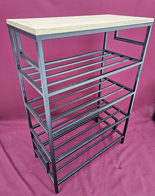 Полиця LOFT лофт 75 см етажерка для взуття (M-102) Київ - фото 2