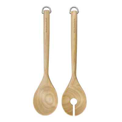 Ложка кухарська KitchenAid Coreline Набір для салату, 2 шт, 30 см, береза (KQR713OHE) Вінниця