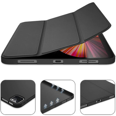 Чехол для планшета BeCover Tri Fold Soft TPU Silicone Apple iPad Pro 12.9 2020/2021/2022 Black (709712) Винница - изображение 2