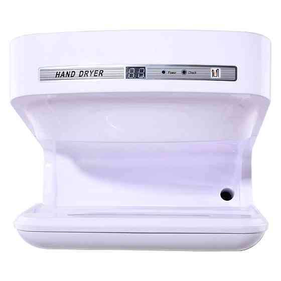 Сушилка для рук HOTEC 11.101 ABS White сенсорная, корпус пластик белый (220В ,1650-2050Вт) Киев