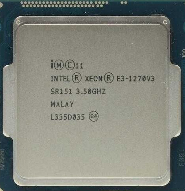 Топовый Процессор: LGA 1150 Intel Xeon E3 1270V3 8x3.5GHz. 8mb. Cashe 80W. Киев - изображение 1