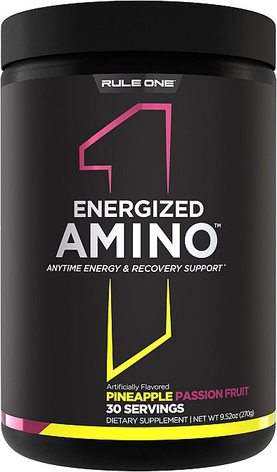 Комплекс аминокислот Rule 1 Energized Amino 270g (Pineapple Passionfruit) Луцк - изображение 1