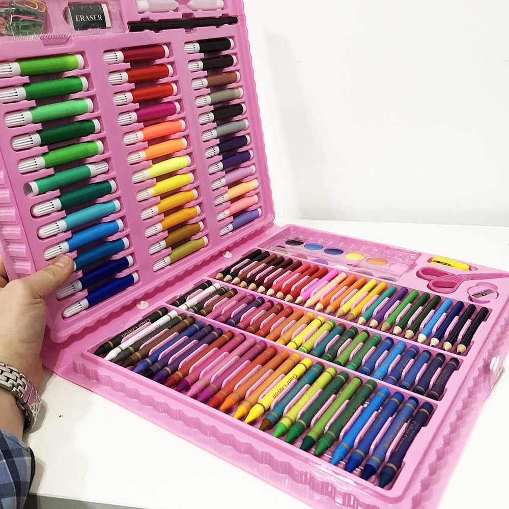 Валіза для малювання 208 предметов, Набір для творчості в алюмінієвій валізі Валіза малювання JK-13 Львів - фото 4