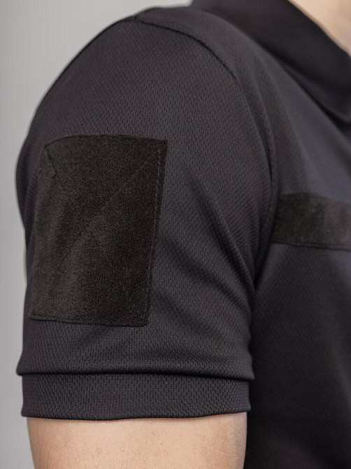 Мілітарі футболка кулмакс чорна чоловіча Pobedov Recon Київ - фото 4