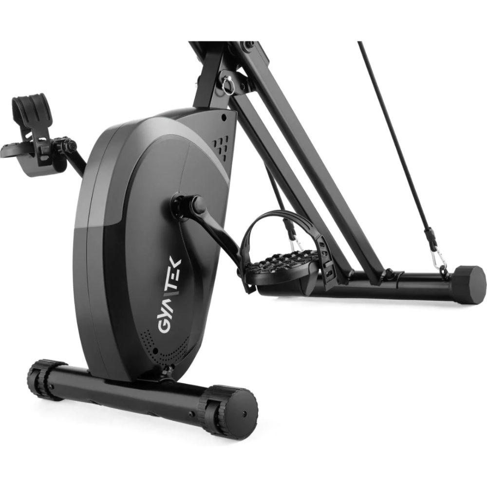 Велотренажер Gymtek FX800 магнітний складний з еспандерами сірий Киев - изображение 7
