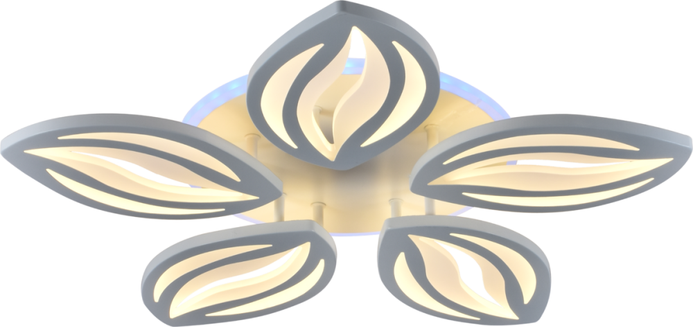 VALESO Люстра стельова світлодіодна VALESO 5 плафонів LED 64W RGB Білий Метал Акрил /5 Коломия - фото 2