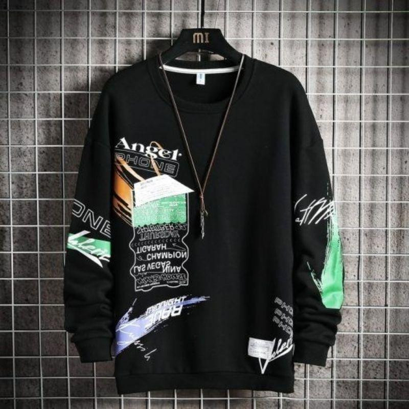 Свитшот черный мужской с принтом 2711524686 размер 48 Днепр - изображение 2