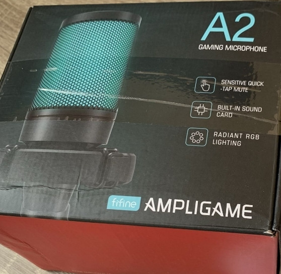 Fifine Ampligame A2 RGB - Чорний кондесаторний USB мікрофон. Новий! Київ - фото 7