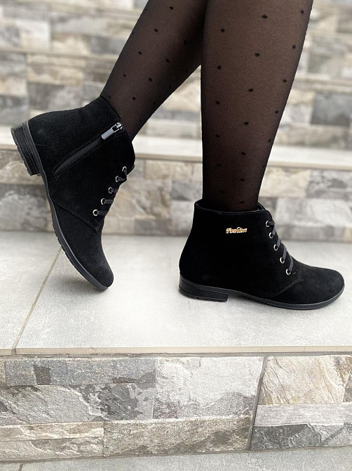 Черевики жіночі ARLETT чорні натуральна замша 37р.-24см 38р.-24.5см (1193) Коломия - фото 6