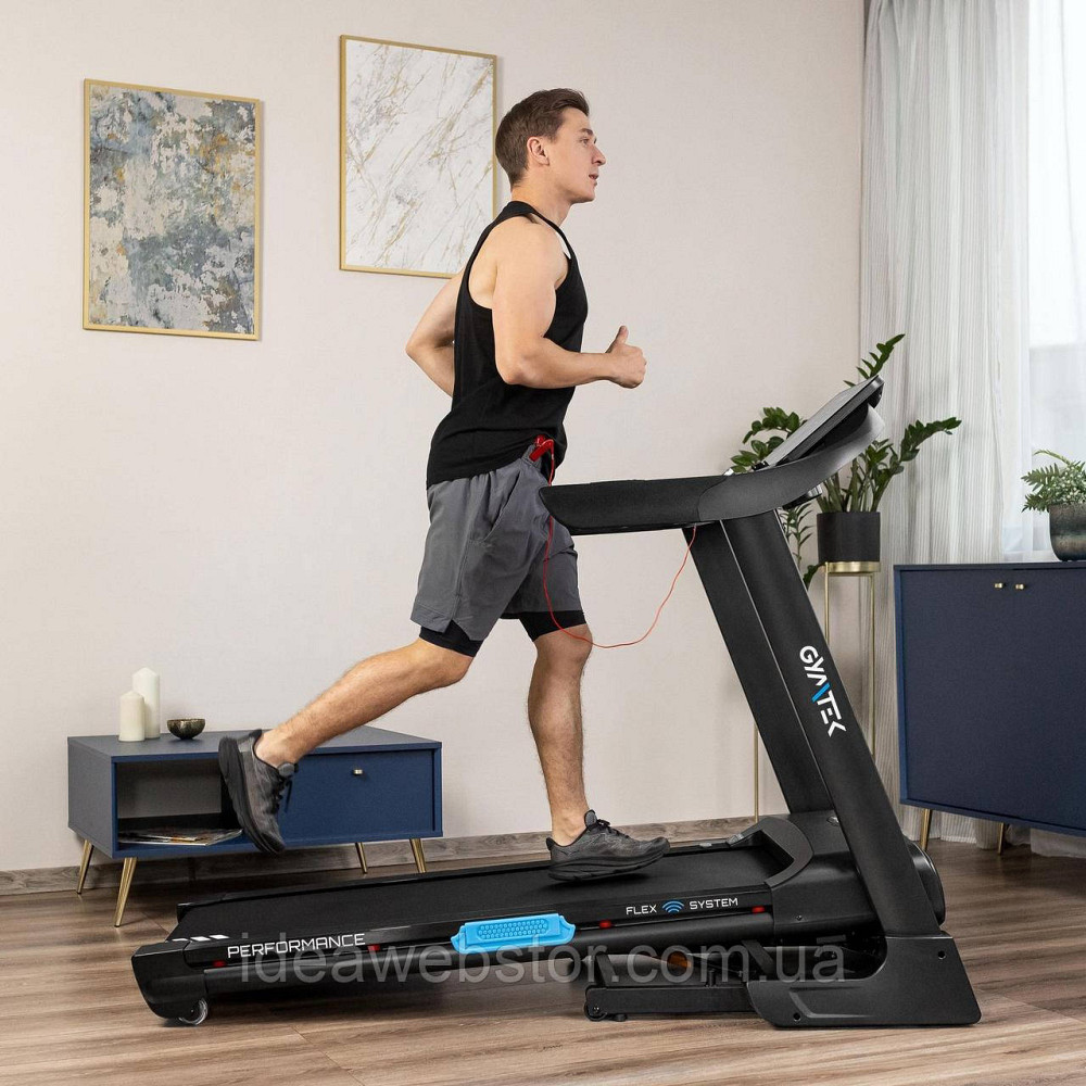 Беговая дорожка GYMTEK XT800 электрическая складная для дома 18 км/ч наклон 15% амортизация двигатель 3.25 к.с. нагрузка до 150 кг Киев - изображение 14