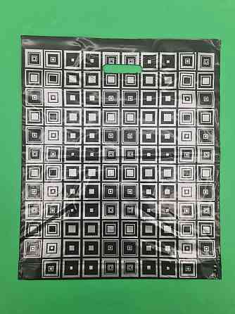 Пакет із прорізною ручкою (40*48)"Elite" Квадрати "Леомі (50 шт.) Харків