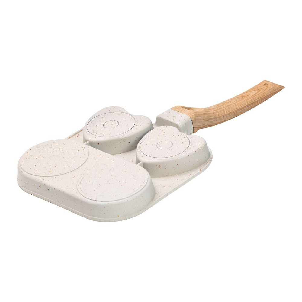 Сковорода квадратна порційна на 3 секції з антипригарним покриттям бежева HP39569W Київ - фото 3