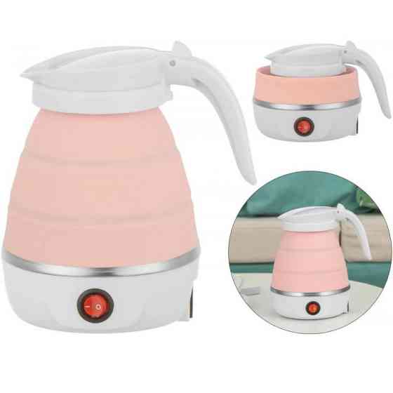Електрочайник складаний Travel Folding 600ml. Колір: рожевий NA-54 Львів