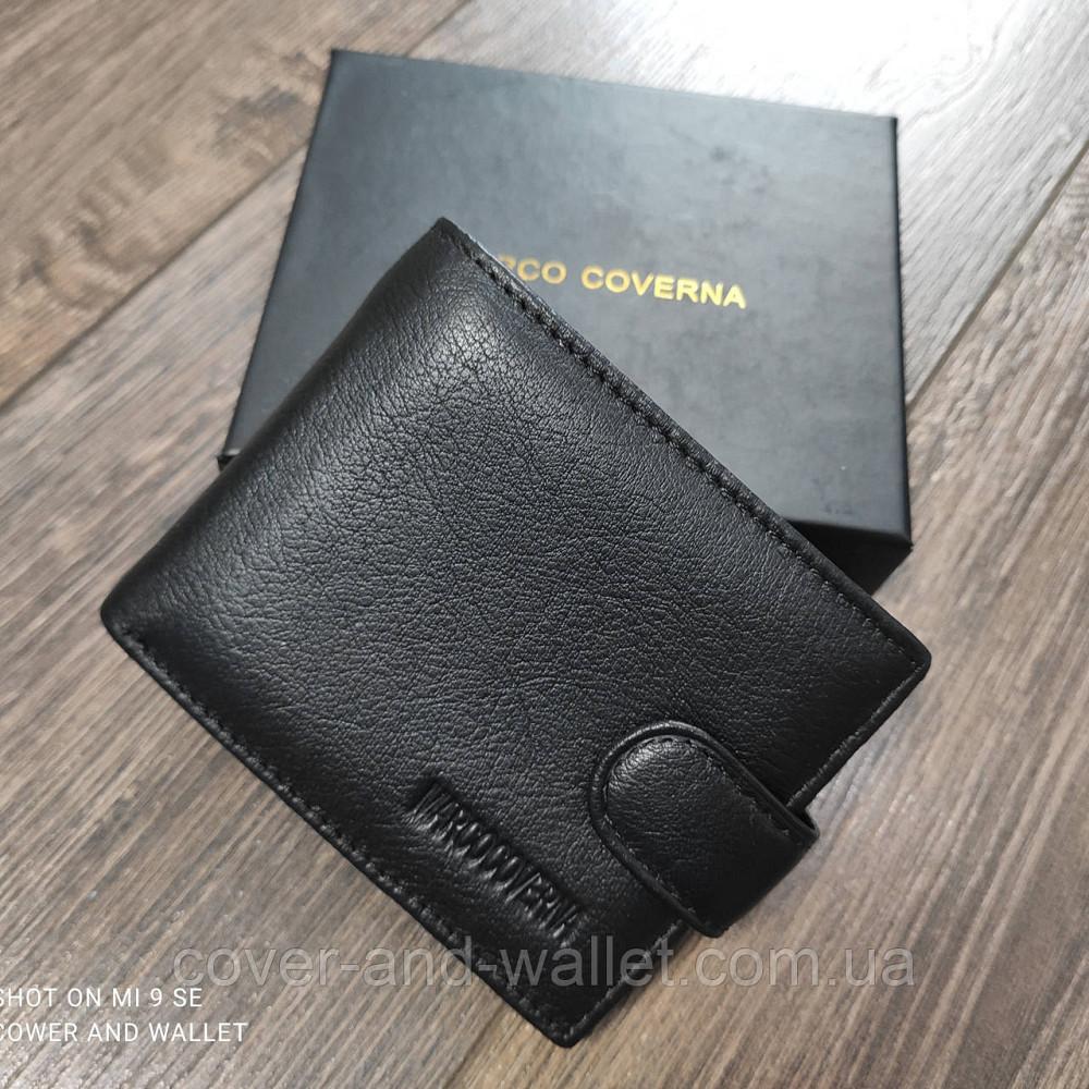 Малый мужской кожаный кошелёк из натуральной кожи  Marco Coverna M14 Киев - изображение 9