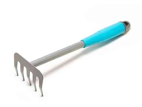 Грабли L=300мм садовые 5 зубьев с пластиковой ручкой ТМ MASTER TOOL Киев