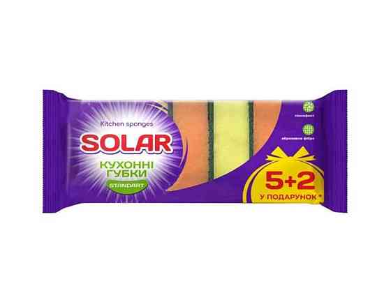 Губки кухонные 7шт Standart ТМ SOLAR Solmir Solmir Solmir Київ