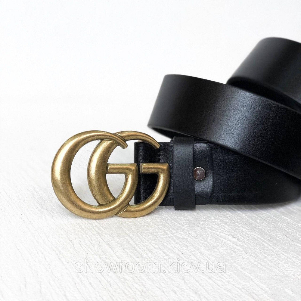 Жіночий стильний шкіряний ремінь (5002) gold Київ - фото 2