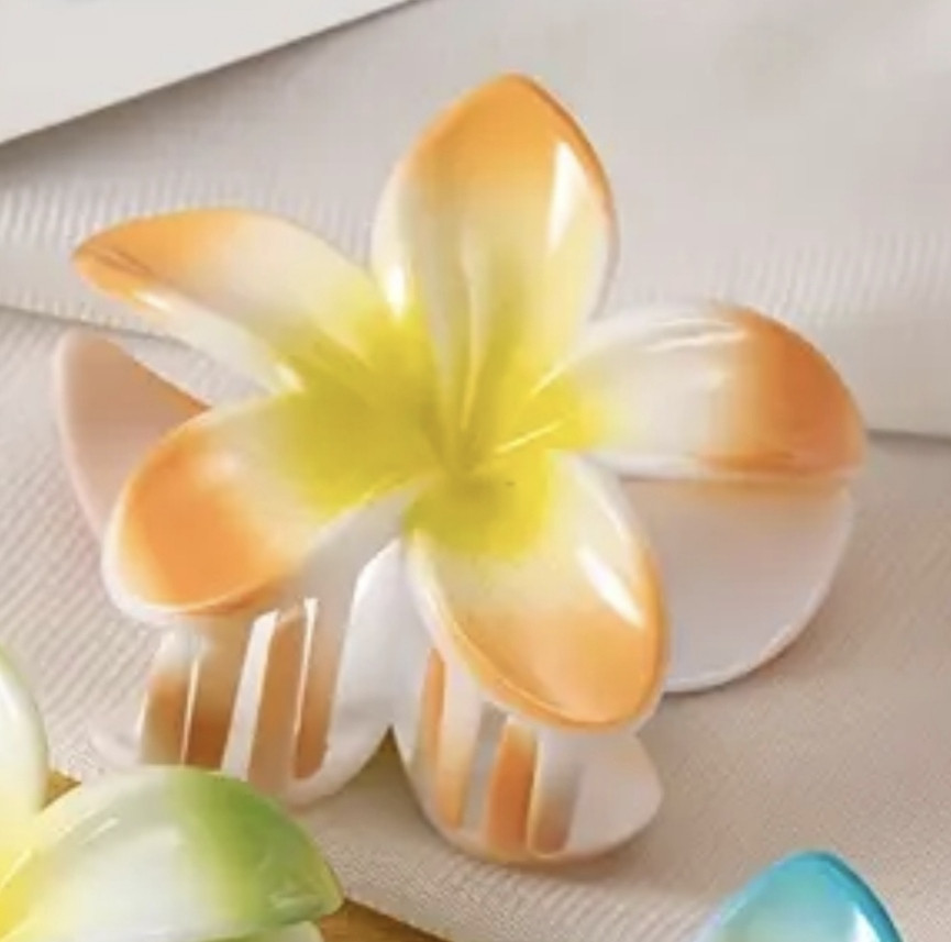 Заколка-крабік квітка Оранжевий Смела - изображение 1