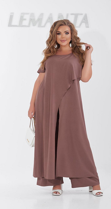 Ошатний брючний костюм великого розміру (54) Київ - фото 1