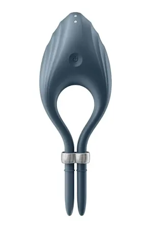 Ерекційне віброкільце-ласо Satisfyer Duelist Dark Blue, 10 режимів, потужний мотор Львів