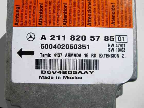 Mercedes-Benz  A2118205785 Блок управління подушок безпеки E-Class W211 CLS C219 Одеса