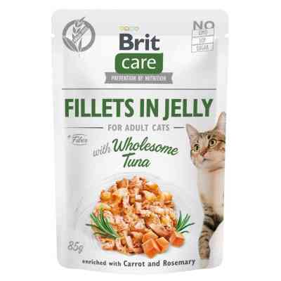 Вологий корм для кішок Brit Care Cat pouch 85 г (з тунцем у желе) (8595602540556) Вінниця
