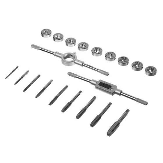 Набор плашек и метчиков, 20 ед., M3-M12 INTERTOOL SD-8021 Киев